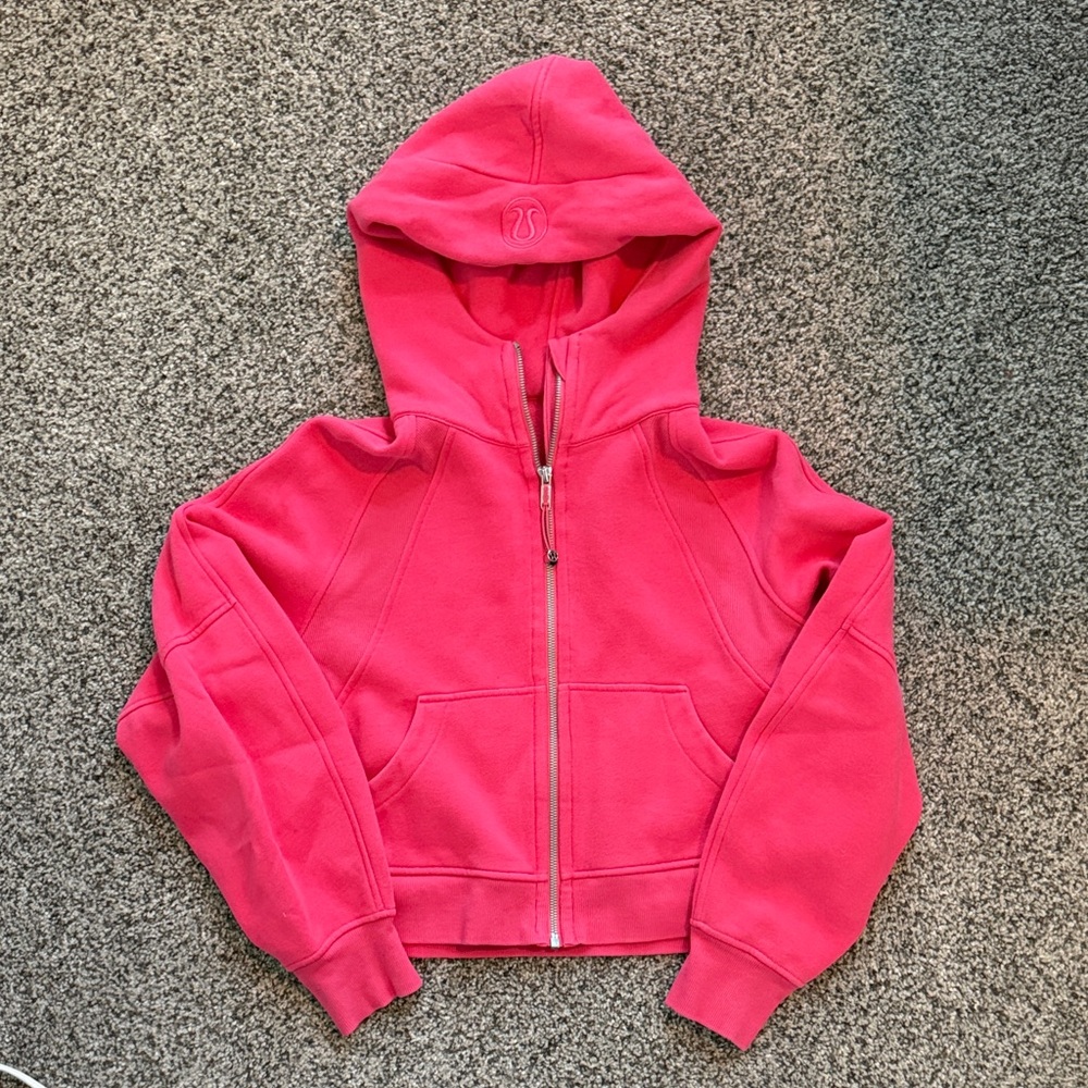 Lululemon Scuba Oversized Full Zip Glaze Pink - XS/S